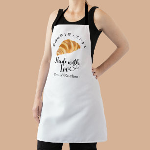 Delantal Panadero de Croissant Cocina Moderna Minimalista p