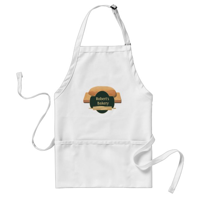 Delantal Panaderos Rolling Pin y Personalizado de pan Apron (Frente)