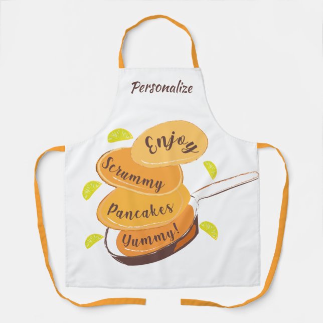 Delantal Pancakes Yummy Quest Breakfast Cocinar (Anverso)