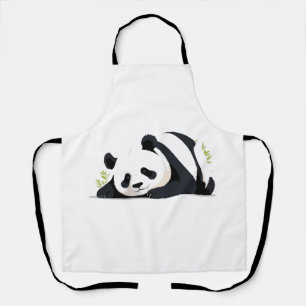 Delantal Panda Adorable Cálida Relajación De Los Animales C