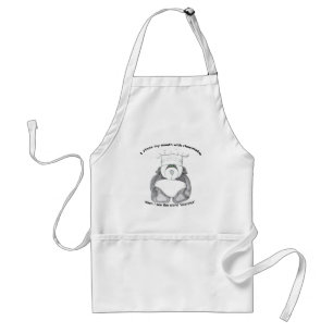Delantal Panda Bear Chef Chocolate