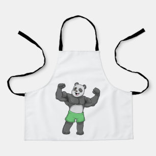 Delantal Panda como constructora de cuerpos en Bodybuilding