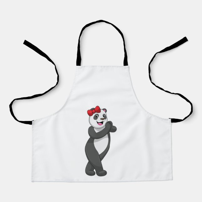 Delantal Panda con cinta (Anverso)