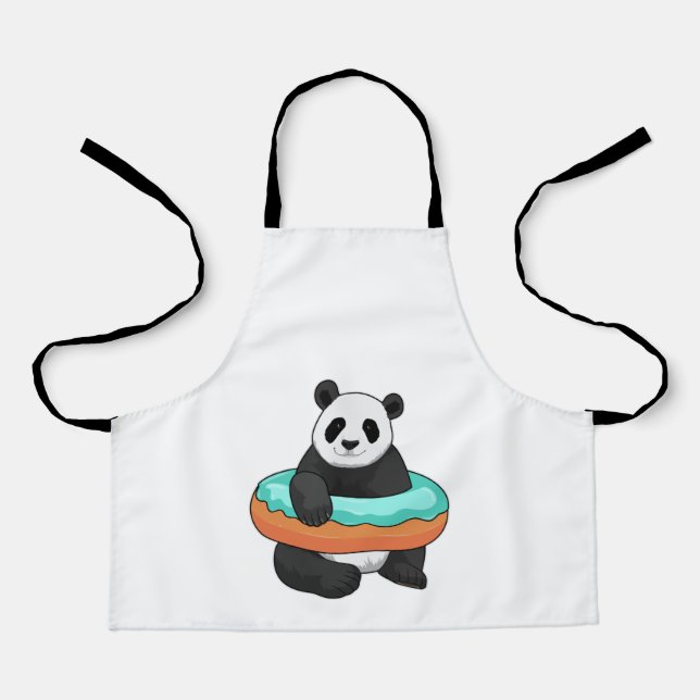 Delantal Panda con Donut (Anverso)