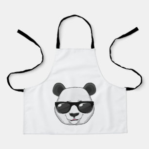 Delantal Panda con gafas de sol