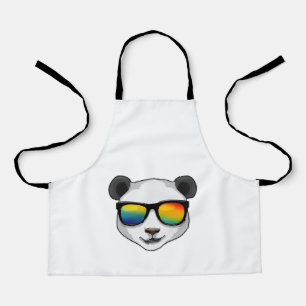 Delantal Panda con gafas de sol