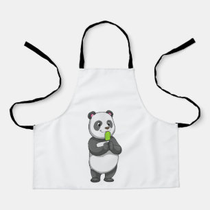 Delantal Panda con Popsicle