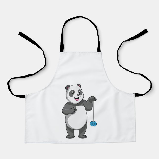 Delantal Panda con Yo-yo (Anverso)
