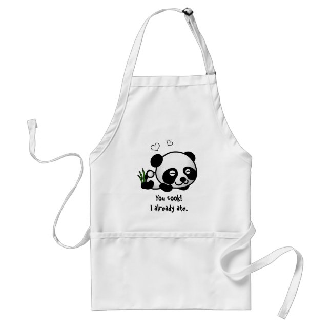 Delantal Panda confiada (Frente)