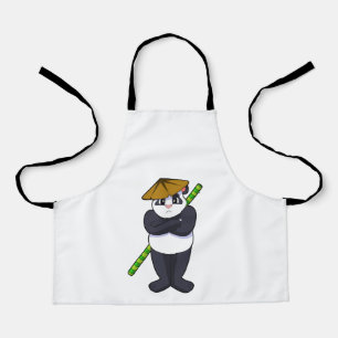 Delantal Panda en el Stick contra las artes marciales.