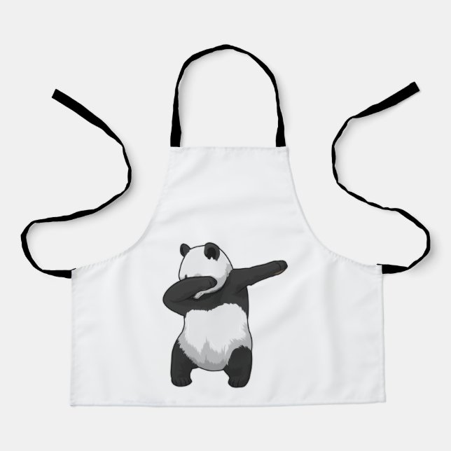 Delantal Panda en Hip Hop Dance Dab (Anverso)
