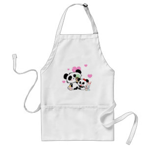 Delantal pandas "panda bears" "panda bear baby" "kawaii pan