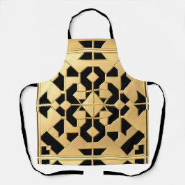 Delantal Panel de Oro Geométrico