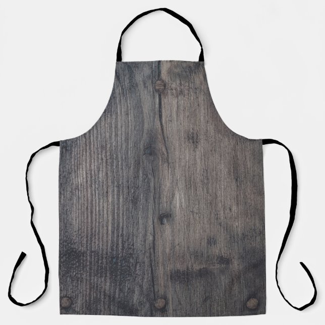 Delantal Panorama de madera marrón (Anverso)