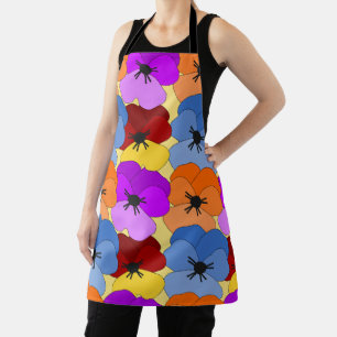 Delantal Pansy Collage