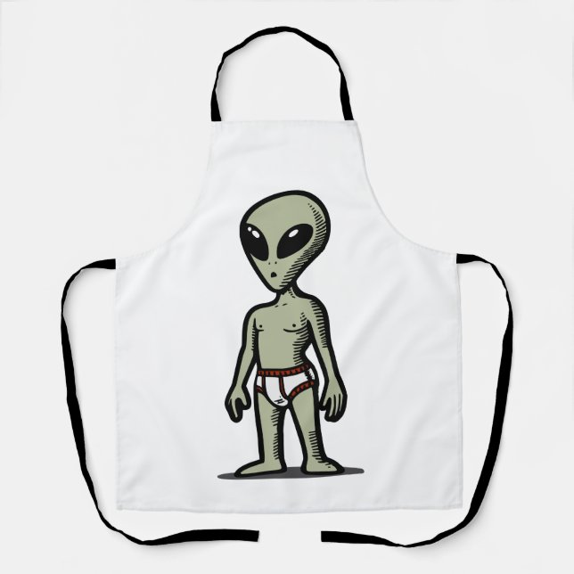 Delantal Pantalones alienígenas (Anverso)
