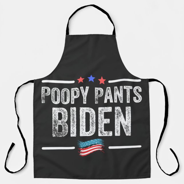 Delantal Pantalones Cagados Biden (Anverso)