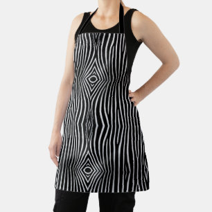Delantal Pañuelo de seda con elegante estampado de cebra en