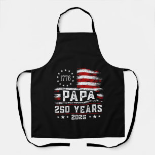 Delantal Papa Americano Bandera 250 Años 4 de Julio Abuelo