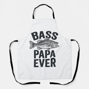 Delantal Papa de Bajo Siempre Camiseta de Papá de Pesca Vin