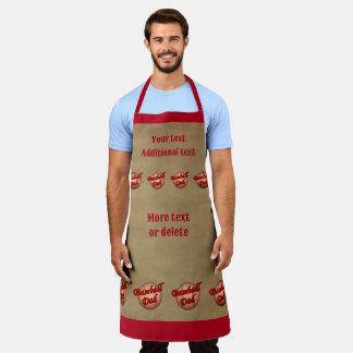 Delantal Papá de béisbol personalizado