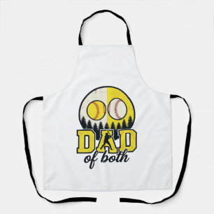 Delantal Papá de béisbol y sóftbol de ambos diseño vectoria