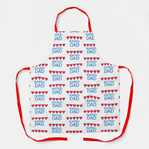 Delantal Papá de cinco corazones