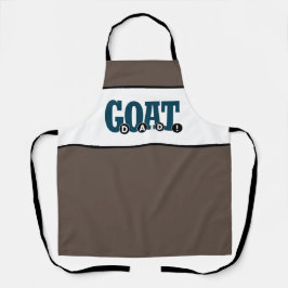 Delantal "¡PAPÁ DE G.O.A.T.!" Apron de impresión gráfica pa