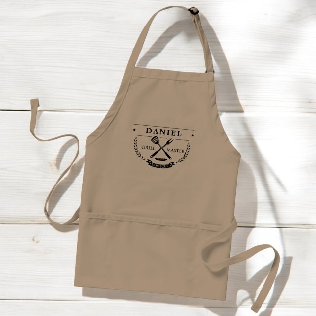 Delantal Papá del Día del Padre Rústico Grillmaster (Subido por el creador)