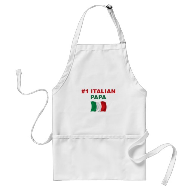 Delantal Papá del italiano #1 (Frente)