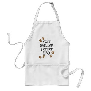 Delantal Papá del oeste de Terrier de la montaña