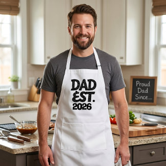 Delantal Papá desde 2026 Orgulloso Padre Desde