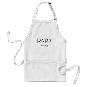 Delantal Papa Est. Fecha   Texto moderno