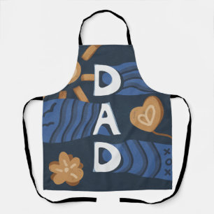Delantal Papá - Feliz Día del Padre Azul de la Marina