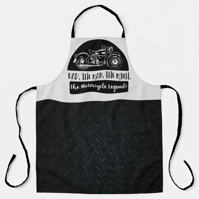 Delantal Papá, la leyenda de la motocicleta del Día del Pad (Anverso)