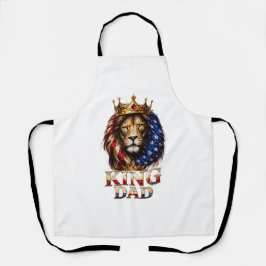 Delantal Papá León de la Bandera Americana 