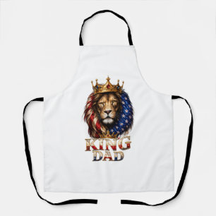 Delantal Papá León de la Bandera Americana