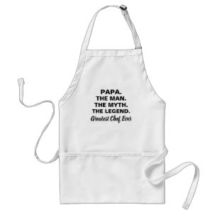 Delantal Papa Man Mito Leyenda Graciosa Cita Chef