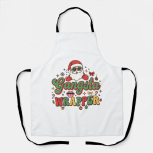 Delantal Papá Noel de Envoltura de Gangsta Navidad