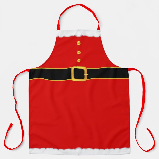 Delantal Papá Noel de Navidad moderno (Anverso)