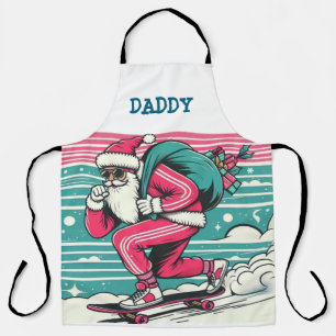 Delantal Papá Noel en monopatín