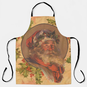 Delantal Papá Noel Leyendecker Antiguo Victoriano