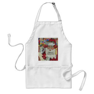 Delantal Papá Noel Nombre Personalizado Navidad 20XX