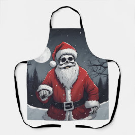 Delantal Papá Noel oscuro