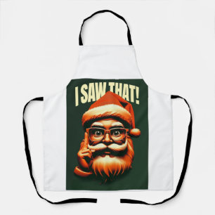 Delantal Papá Noel te está vigilando