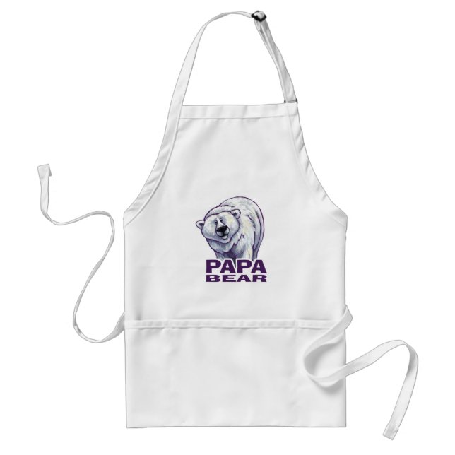 Delantal Papa Polar Bear (Frente)