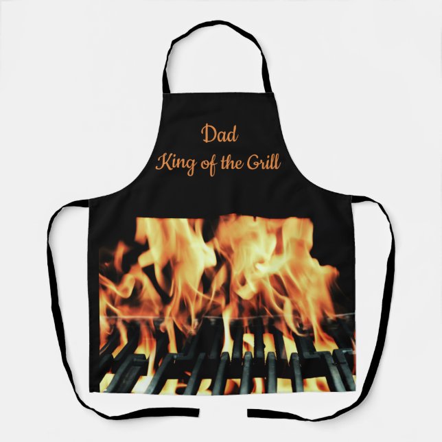Delantal Papá Rey del Personalizado Grill Apron (Anverso)