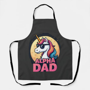 Delantal Papá Unicornio Divertido Laufey Hombres Día del Pa
