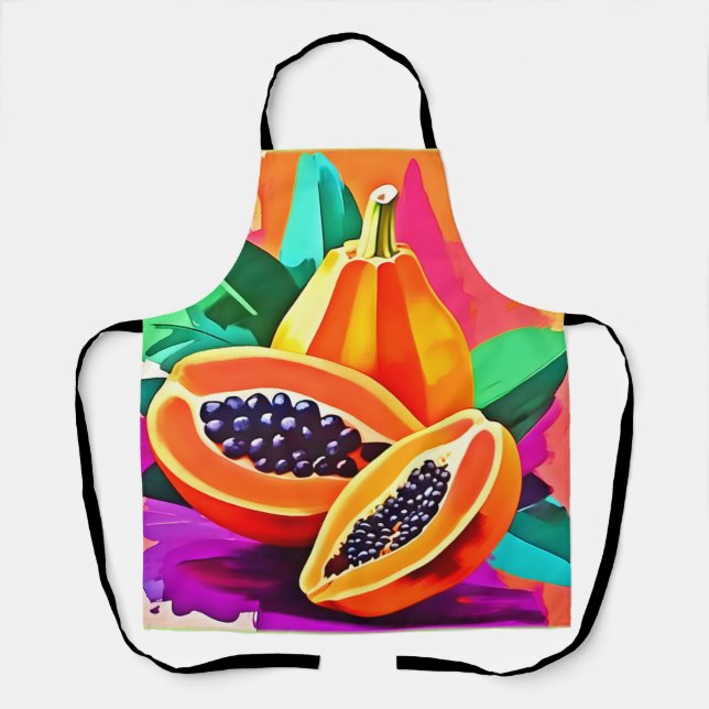 Delantal Papaya en rodajas (Anverso)