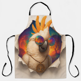 Delantal Papegaai Schort – Vrolijk Boho Design